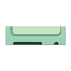 Adventure Time Bmo Beemo Green Sticker (bumper) by Bedest