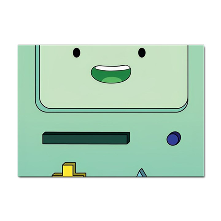 Adventure Time Bmo Beemo Green Sticker A4 (10 pack)