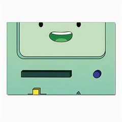 Adventure Time Bmo Beemo Green Postcard 4 x 6  (pkg Of 10) by Bedest