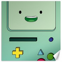 Adventure Time Bmo Beemo Green Canvas 16  X 16  by Bedest