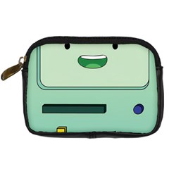 Adventure Time Bmo Beemo Green Digital Camera Leather Case by Bedest