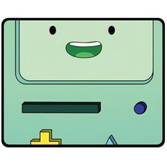 Adventure Time Bmo Beemo Green Fleece Blanket (medium) by Bedest