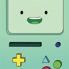 Adventure Time Bmo Beemo Green Play Mat (square) by Bedest