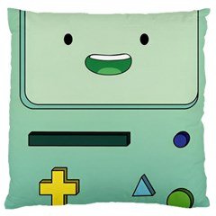 Adventure Time Bmo Beemo Green Large Cushion Case (one Side) by Bedest