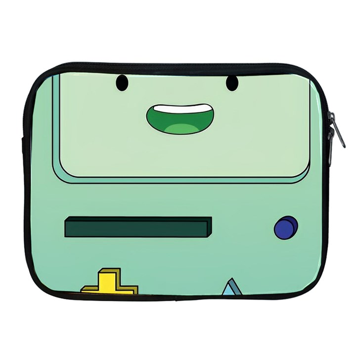 Adventure Time Bmo Beemo Green Apple iPad 2/3/4 Zipper Cases