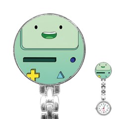 Adventure Time Bmo Beemo Green Stainless Steel Nurses Watch by Bedest