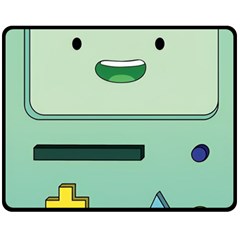 Adventure Time Bmo Beemo Green Two Sides Fleece Blanket (medium) by Bedest