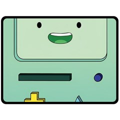 Adventure Time Bmo Beemo Green Two Sides Fleece Blanket (large) by Bedest