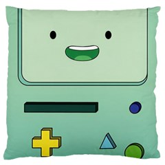 Adventure Time Bmo Beemo Green Standard Premium Plush Fleece Cushion Case (one Side) by Bedest