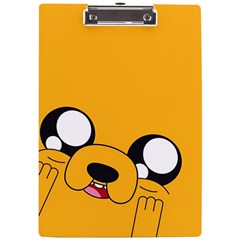 Adventure Time Cartoon Face Funny Happy Toon A4 Acrylic Clipboard by Bedest