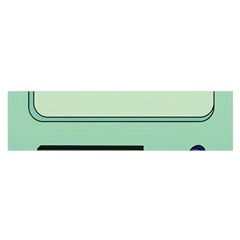 Adventure Time Bmo Beemo Green Oblong Satin Scarf (16  X 60 ) by Bedest