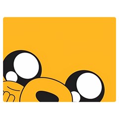 Adventure Time Cartoon Face Funny Happy Toon Premium Plush Fleece Blanket (extra Small) by Bedest