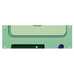 Adventure Time Bmo Beemo Green Banner And Sign 6  X 2  by Bedest