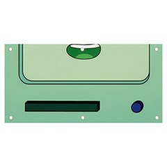 Adventure Time Bmo Beemo Green Banner And Sign 6  X 3  by Bedest