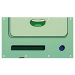 Adventure Time Bmo Beemo Green Banner and Sign 7  x 4  Front