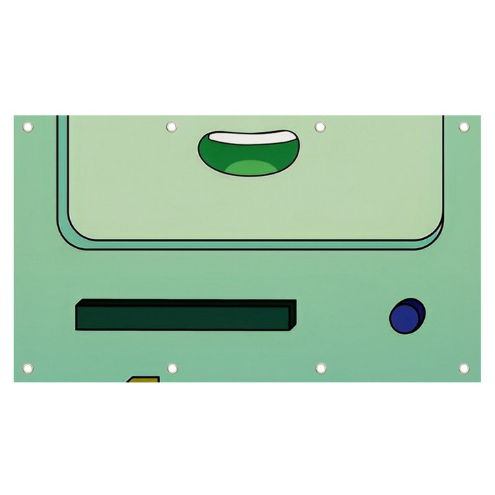 Adventure Time Bmo Beemo Green Banner and Sign 7  x 4 