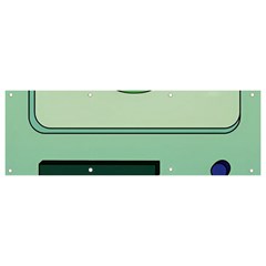 Adventure Time Bmo Beemo Green Banner And Sign 9  X 3  by Bedest