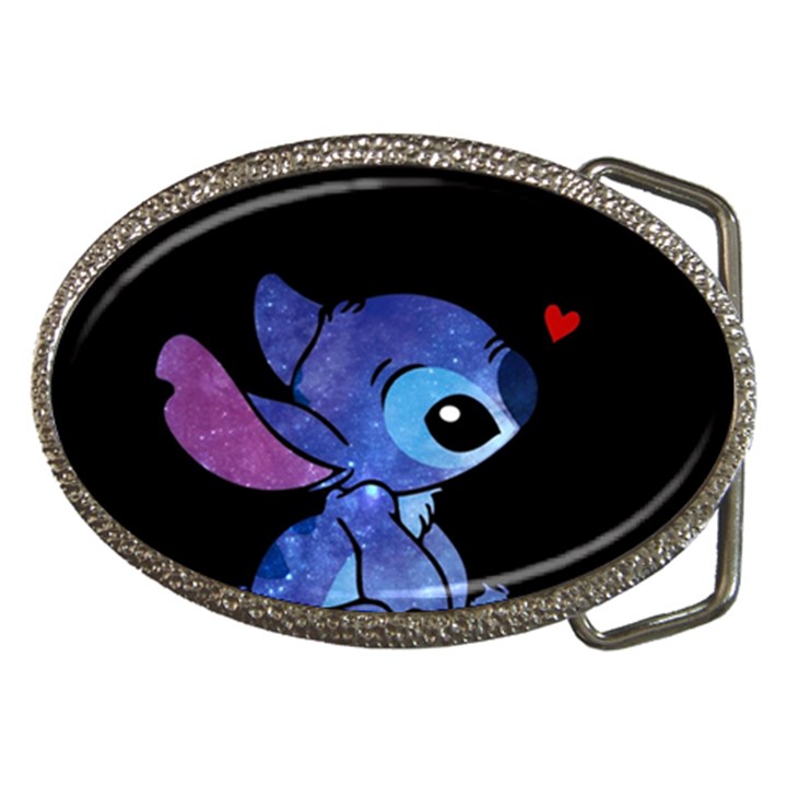 Stitch Love Cartoon Cute Space Belt Buckles