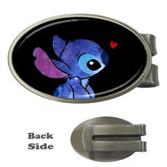 Stitch Love Cartoon Cute Space Money Clips (oval)  by Bedest