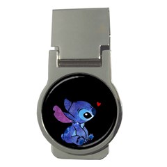 Stitch Love Cartoon Cute Space Money Clips (round)  by Bedest