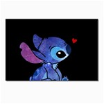 Stitch Love Cartoon Cute Space Postcards 5  x 7  (Pkg of 10) Front