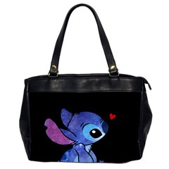 Stitch Love Cartoon Cute Space Oversize Office Handbag (2 Sides) by Bedest