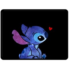 Stitch Love Cartoon Cute Space Fleece Blanket (large) by Bedest