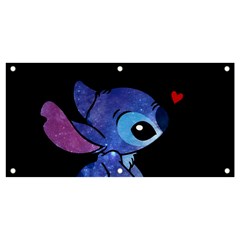 Stitch Love Cartoon Cute Space Banner And Sign 4  X 2 