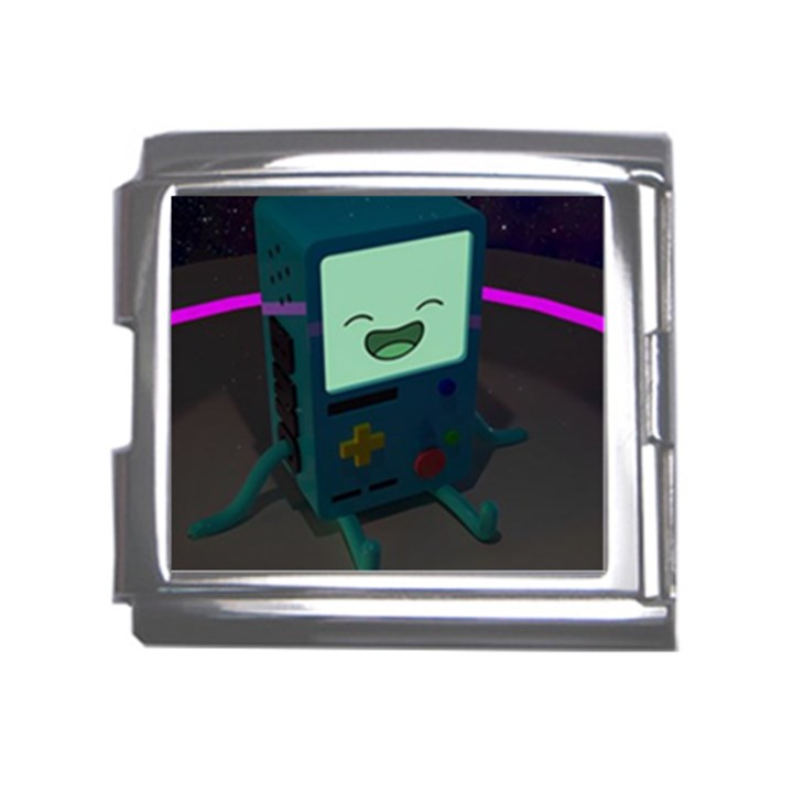 Bmo In Space  Adventure Time Beemo Cute Gameboy Mega Link Italian Charm (18mm)