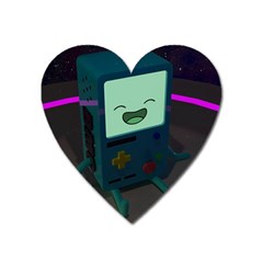 Bmo In Space  Adventure Time Beemo Cute Gameboy Heart Magnet by Bedest