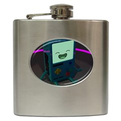 Bmo In Space  Adventure Time Beemo Cute Gameboy Hip Flask (6 Oz) by Bedest