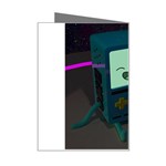 Bmo In Space  Adventure Time Beemo Cute Gameboy Mini Greeting Card Right