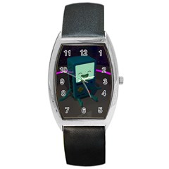 Bmo In Space  Adventure Time Beemo Cute Gameboy Barrel Style Metal Watch by Bedest