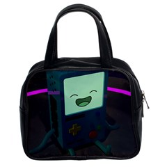 Bmo In Space  Adventure Time Beemo Cute Gameboy Classic Handbag (two Sides) by Bedest