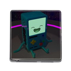 Bmo In Space  Adventure Time Beemo Cute Gameboy Memory Card Reader (square 5 Slot) by Bedest