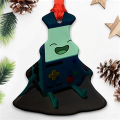 Bmo In Space  Adventure Time Beemo Cute Gameboy Christmas Tree Ornament (two Sides) by Bedest