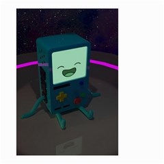 Bmo In Space  Adventure Time Beemo Cute Gameboy Small Garden Flag (two Sides) by Bedest