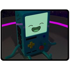 Bmo In Space  Adventure Time Beemo Cute Gameboy Two Sides Fleece Blanket (large) by Bedest