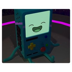 Bmo In Space  Adventure Time Beemo Cute Gameboy Two Sides Premium Plush Fleece Blanket (medium) by Bedest