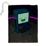 Bmo In Space  Adventure Time Beemo Cute Gameboy Drawstring Pouch (5XL) Back