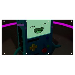 Bmo In Space  Adventure Time Beemo Cute Gameboy Banner And Sign 8  X 4  by Bedest