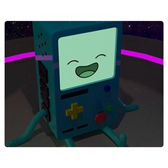 Bmo In Space  Adventure Time Beemo Cute Gameboy Premium Plush Fleece Blanket (medium) by Bedest