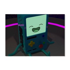 Bmo In Space  Adventure Time Beemo Cute Gameboy Crystal Sticker (a4) by Bedest