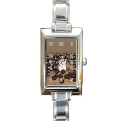 Cute Anime Scenery Artwork Fanart Rectangle Italian Charm Watch by Bedest