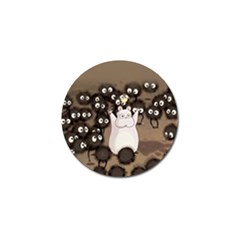 Cute Anime Scenery Artwork Fanart Golf Ball Marker by Bedest