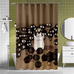 Cute Anime Scenery Artwork Fanart Shower Curtain 48  X 72  (small)  by Bedest