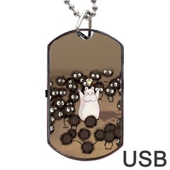 Cute Anime Scenery Artwork Fanart Dog Tag Usb Flash (one Side) by Bedest