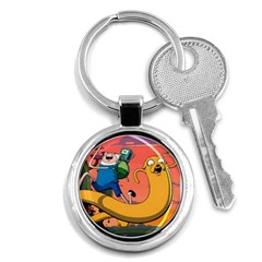 Finn And Jake Adventure Time Bmo Cartoon Key Chain (round) by Bedest