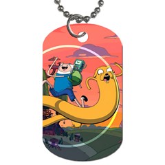 Finn And Jake Adventure Time Bmo Cartoon Dog Tag (one Side) by Bedest