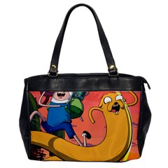 Finn And Jake Adventure Time Bmo Cartoon Oversize Office Handbag by Bedest